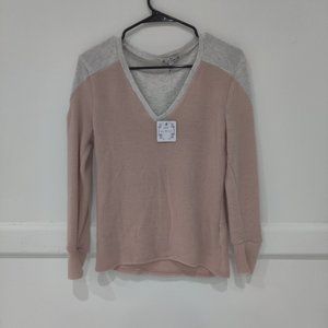 Brand New Poof New York Women's Two Tone Sweatshirt Pink/Gray Size S BB291